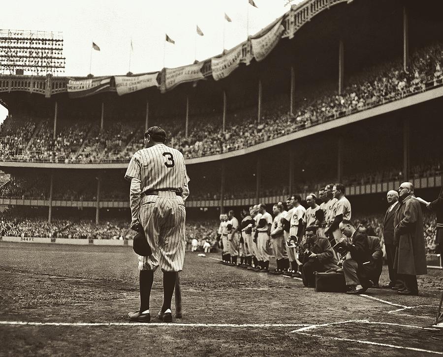 Babe's Farewell at Yankee Stadium Photograph by Nat Fein - Pixels