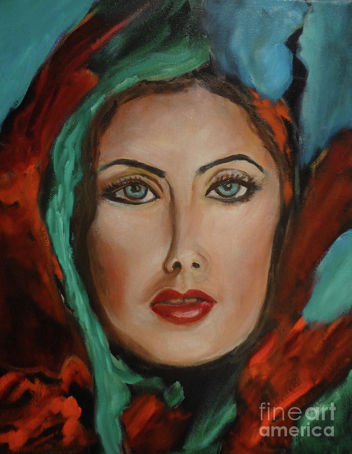Babushka #2 Painting by Jenny Lee