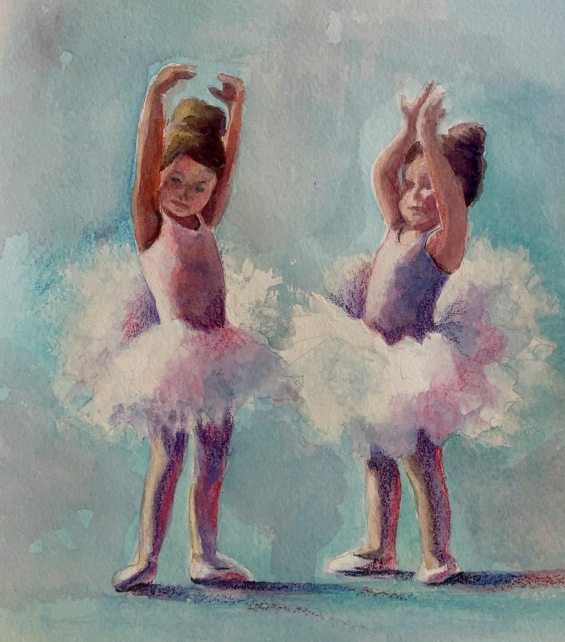 Baby Ballerinas Painting by Dorothy Nalls