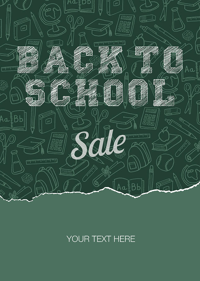 Back to school sale poster #1 Drawing by Discan
