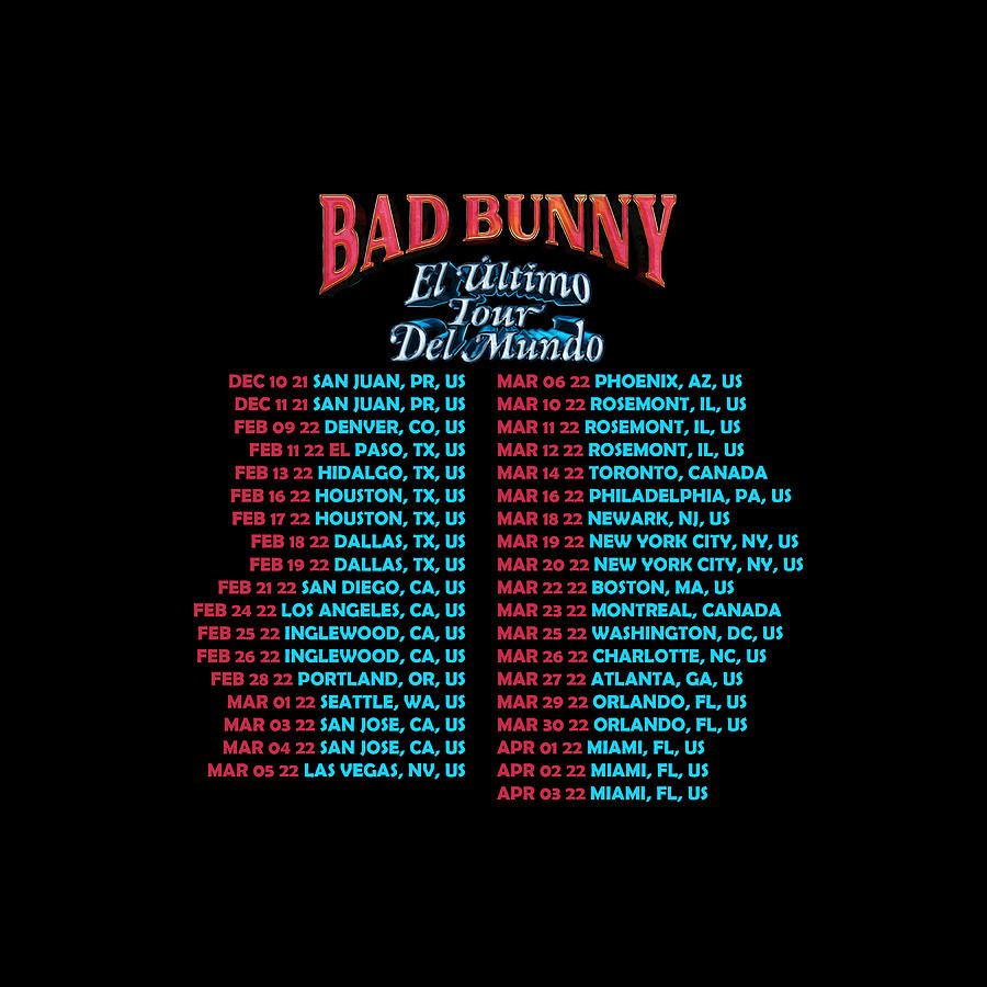 Bad Bunny El Ultimo Tour Del Mundo Digital Art By Suta Mares - Fine Art ...