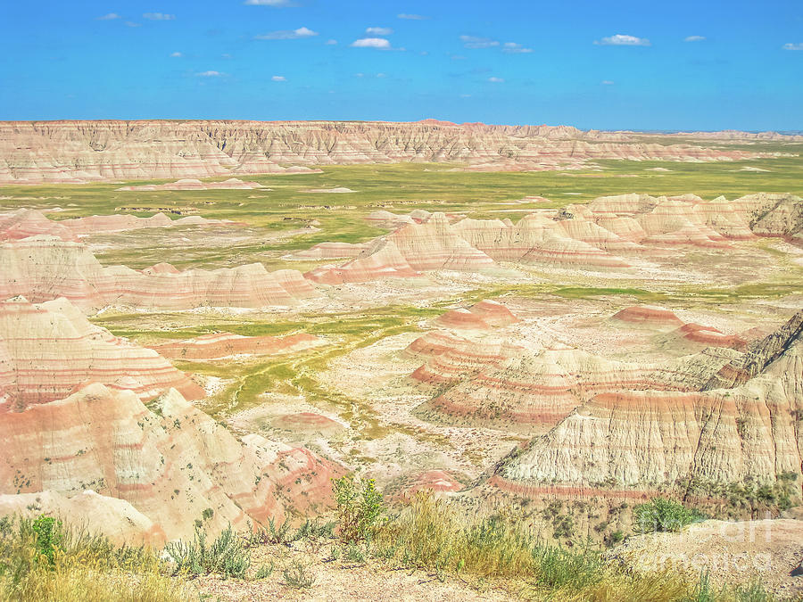 Badlands stone formations #1 Photograph by Benny Marty
