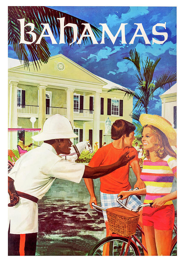 Vintage Digital Art - Bahamas #1 by Long Shot