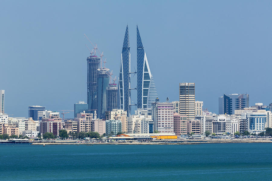 Bahrain. Modern buildings in Manama skyline. #1 Photograph by Buena Vista Images