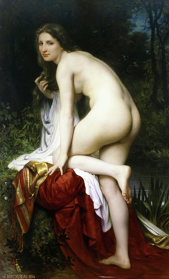 Baigneuse #1 Painting by William-Adolphe Bouguereau