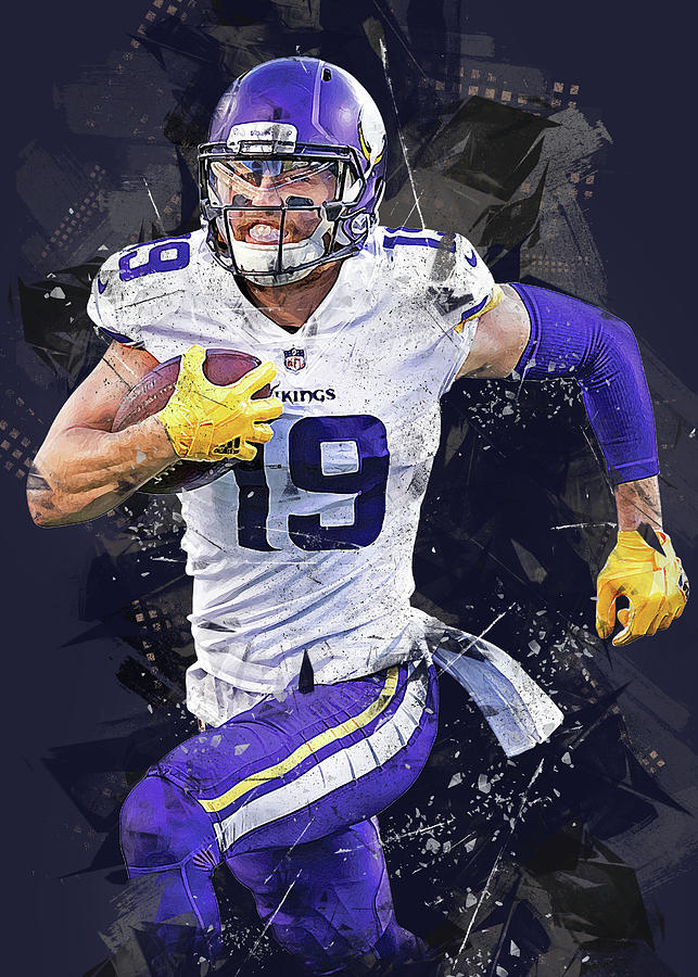 Ball Play Adamthielen Adam Thielen Adam Thielen Minnesota Vikings Player Adam  Thielen Adamjohnthiele Digital Art by Wrenn Huber - Pixels