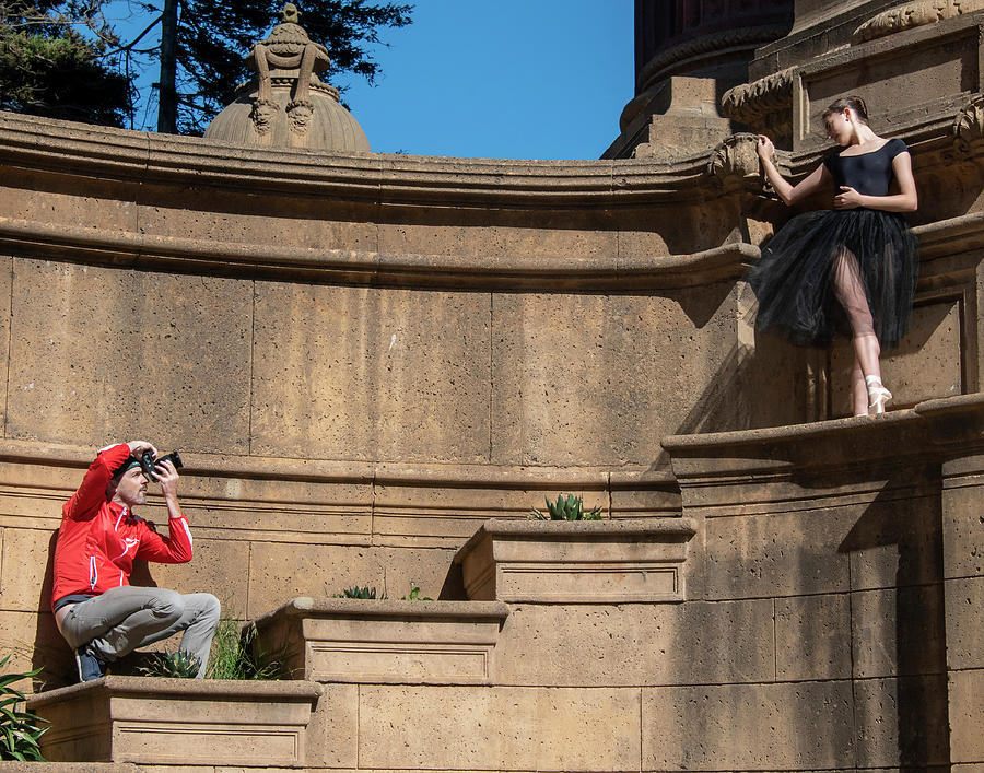 Ballerina at the Palace of Fine Arts #1 Photograph by Ken Stampfer