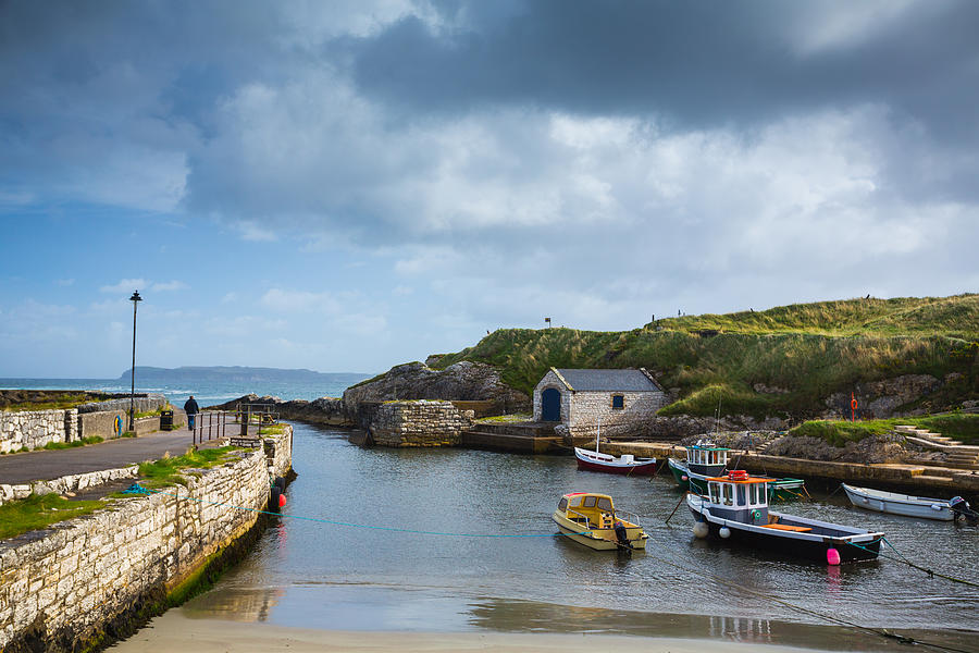 Ballintoy harbour along the Causeway Coast in Antrim, Northern Ireland #1 Photograph by David Soanes Photography