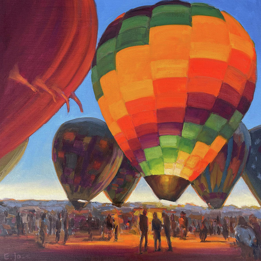 Balloon Glow #1 Painting by Elizabeth Jose