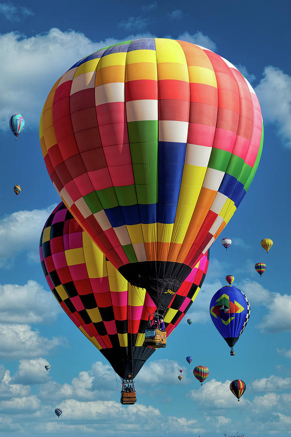 Balloons In Flight Photograph