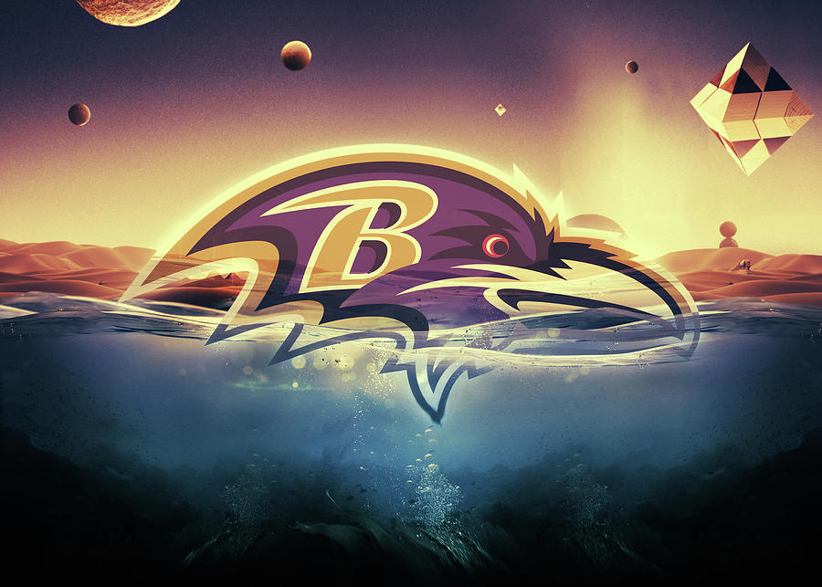 Football Nebula Baltimore Ravens by Leith Huber