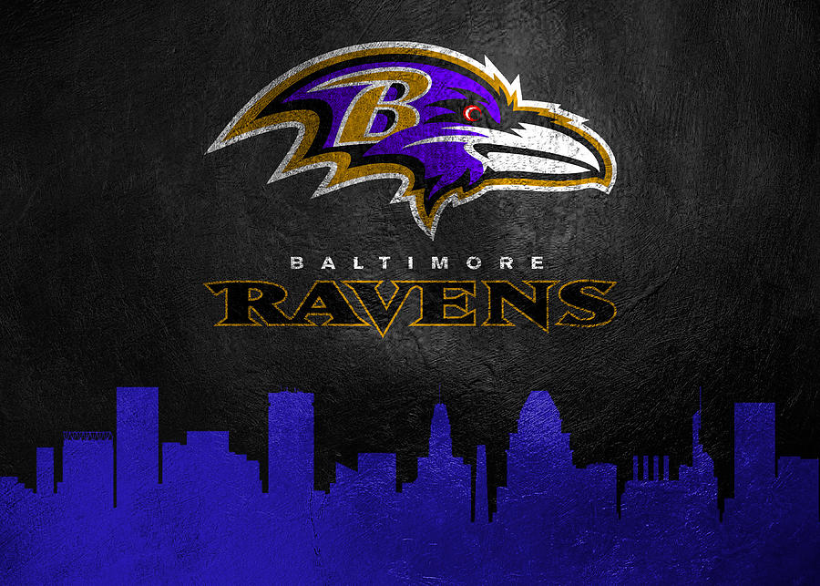 Baltimore Ravens Skyline Digital Art by AB Concepts