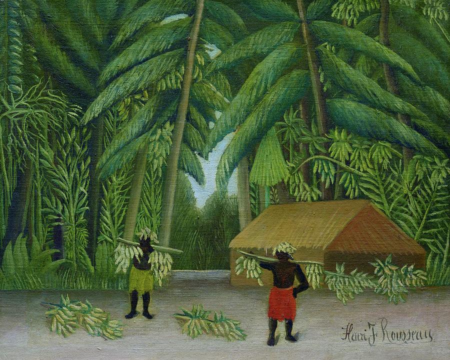 Henri Rousseau Painting - Banana Harvest #2 by Henri Rousseau