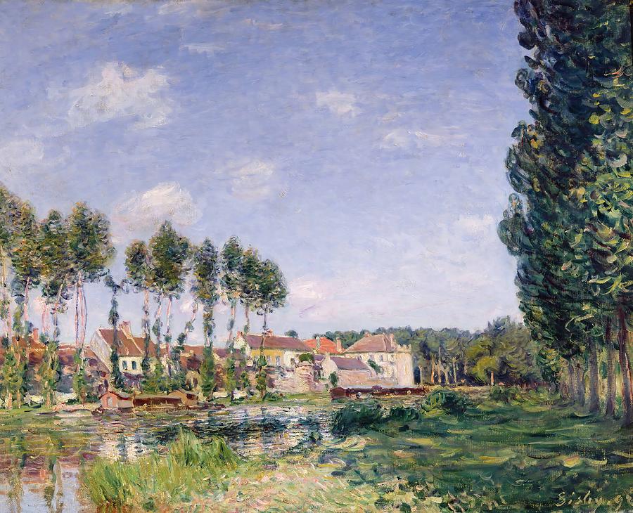 Alfred Sisley Painting - Banks of the Loing  Moret  #1 by Alfred Sisley