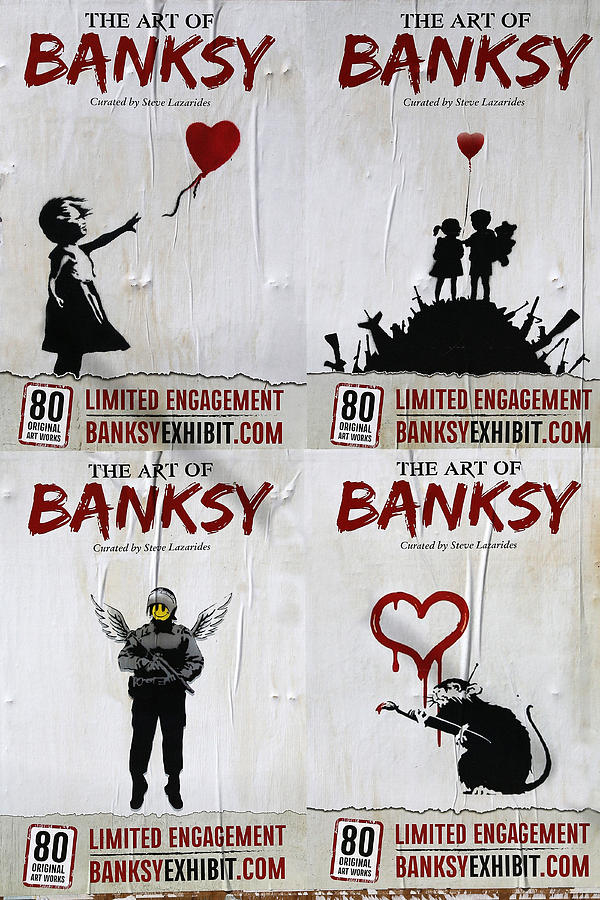 Banksy 3 #1 Photograph by Andrew Fare