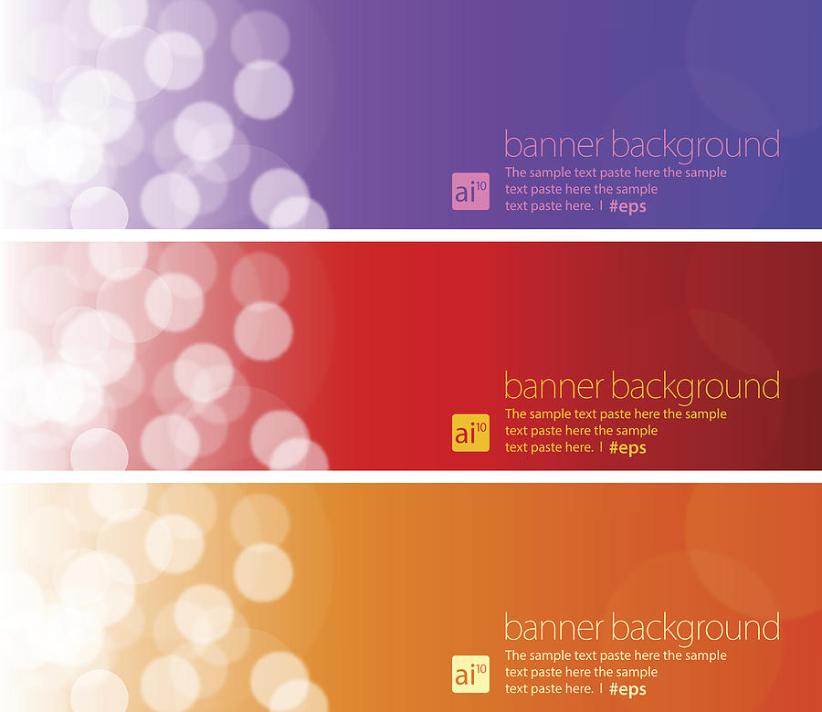 Banner Background Set #1 Drawing by Simon2579