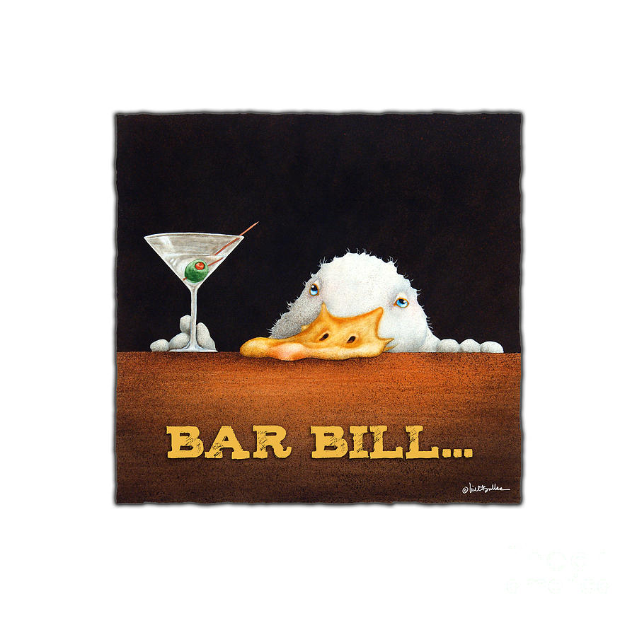 Duck Painting - Bar Bill... #1 by Will Bullas