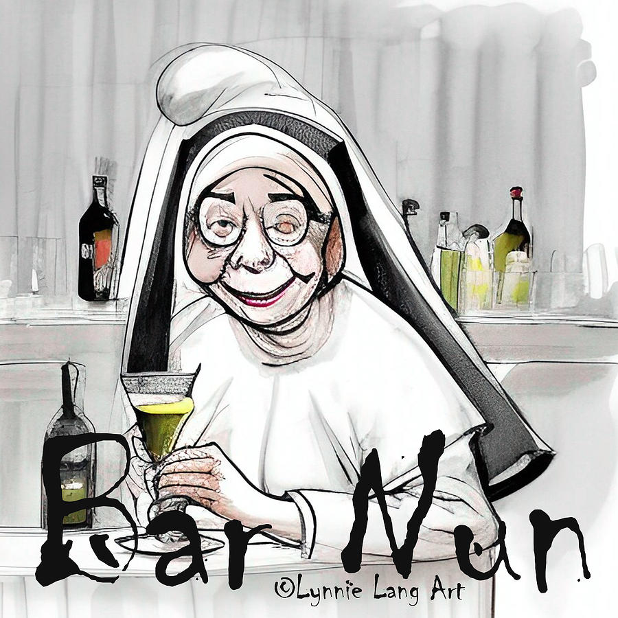 Bar Nun Martini Monday Digital Art