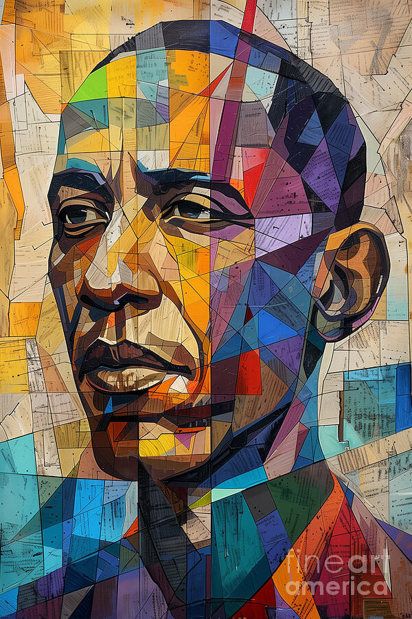 Barack Obama Geometric Cubist Paintings by Asar Studios #1 Painting by ...