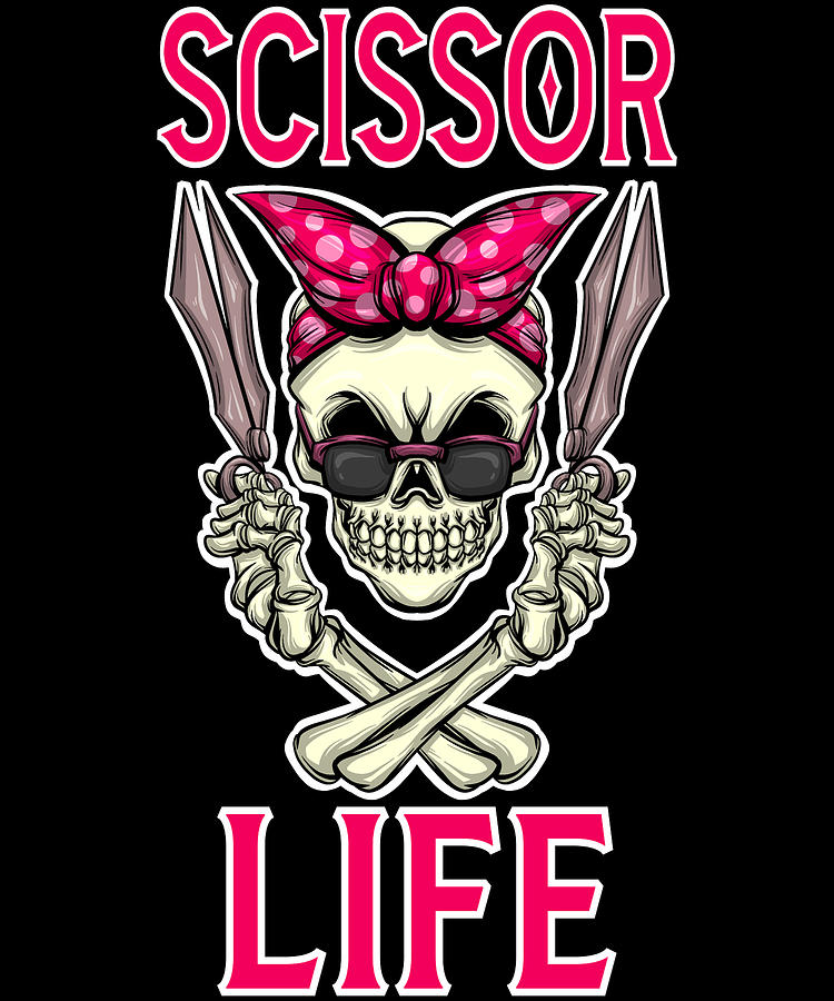 Skull scissors - Logos@Work