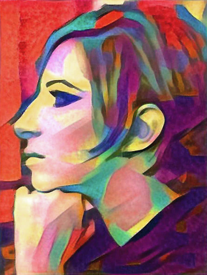 Barbra Streisand 19 #1 Digital Art by Richard Laeton