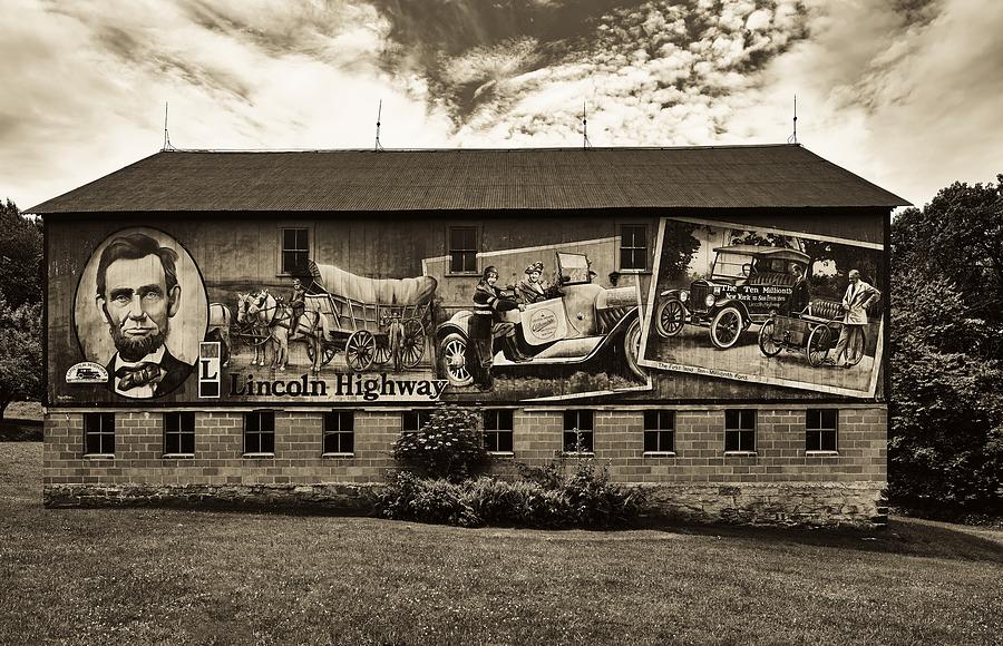 Abraham Lincoln Photograph - Barn Mural Devoted To Scenes Of Lincoln Highway #1 by Mountain Dreams