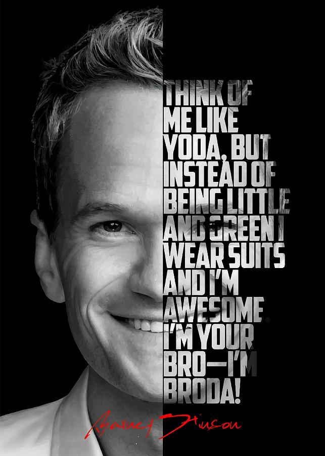 Clothes Painting - Barney Stinson Poster  #1 by Wilkinson Will