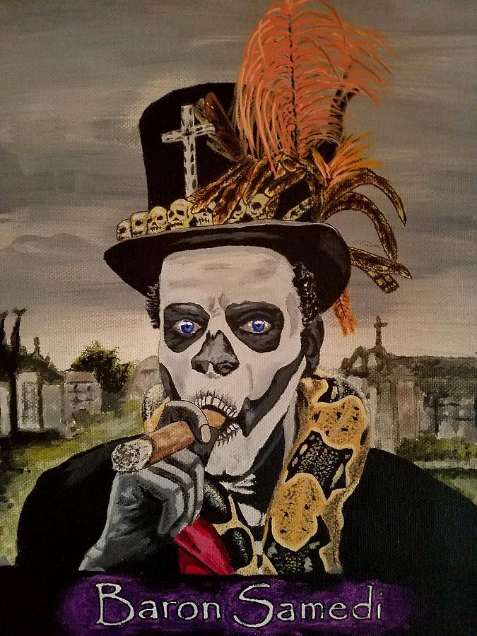 New Orleans Painting - Baron Samedi #2 by Shawn OLeary