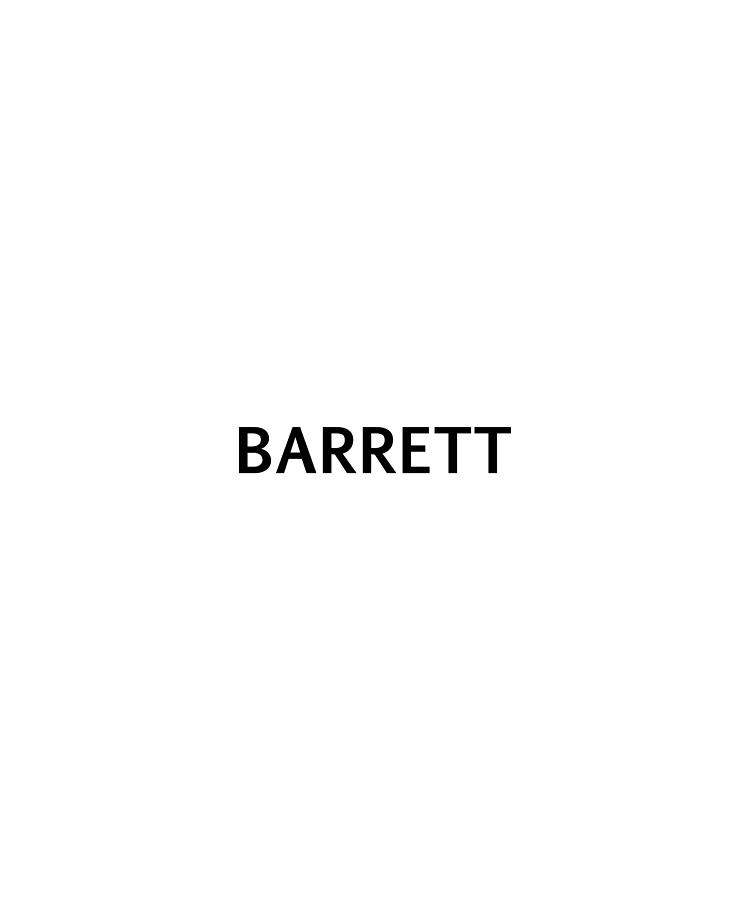 BARRETT Name Text Tag Word Background Colors Mixed Media by Poster ...