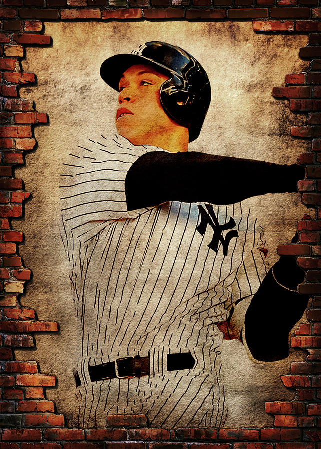 Baseball Aaronjudge Aaron Judge Aaron Judge New York Yankees Newyorkyankees  Aaronjamesjudge Aaron Ja Art Print by Wrenn Huber - Fine Art America