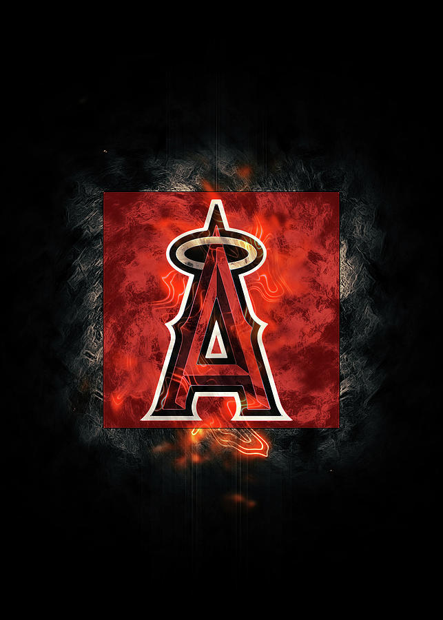 Baseball Baseball Los Angeles Angels Drawing by Leith Huber - Pixels