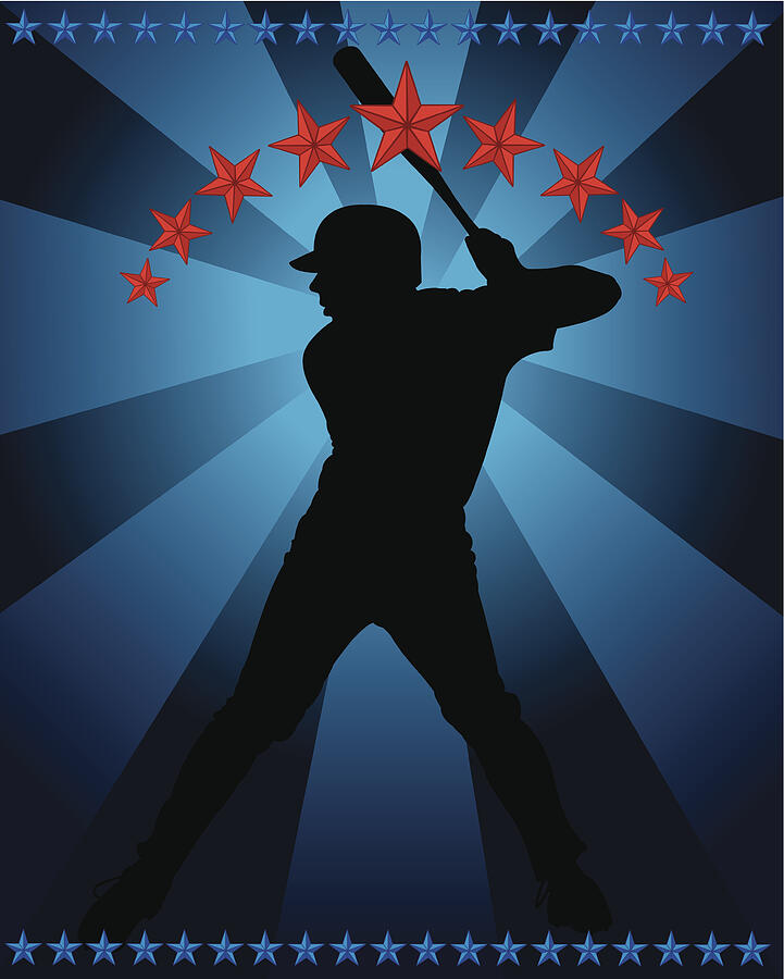Baseball Batter All-Star Background #1 Drawing by KeithBishop Baseball Batter All-Star Background #1 Drawing by KeithBishop