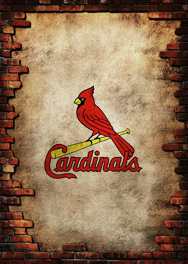 Baseball Brick Art St. Louis Cardinals Drawing by Leith Huber - Fine Art  America