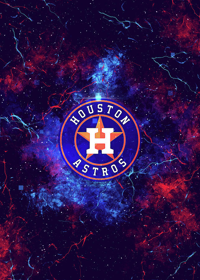 Art Baseball Houston Astros Drawing by Leith Huber - Pixels