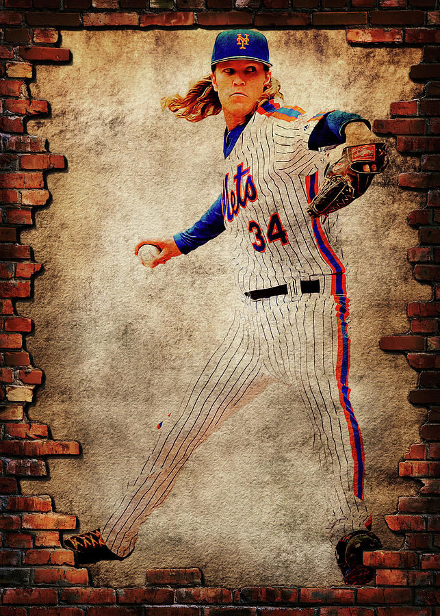 MLB Noahsyndergaard Noah Syndergaard Noah Syndergaard Thor New York Mets  Newyorkmets Noahsethsynderg Digital Art by Wrenn Huber - Fine Art America