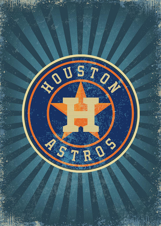Baseball Vintage Houston Astros Drawing by Leith Huber - Pixels