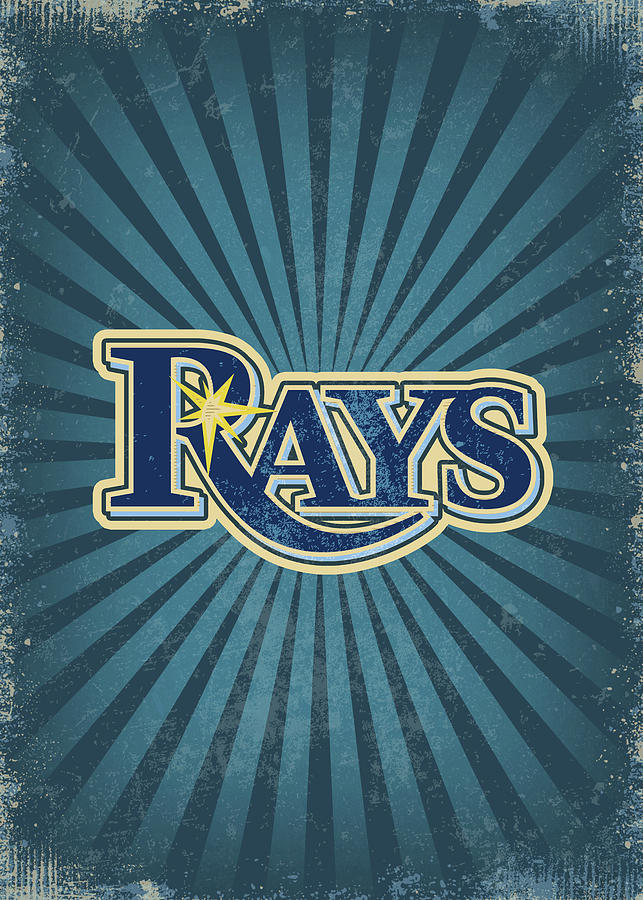 Baseball Vintage Tampa Bay Rays Drawing by Leith Huber - Pixels