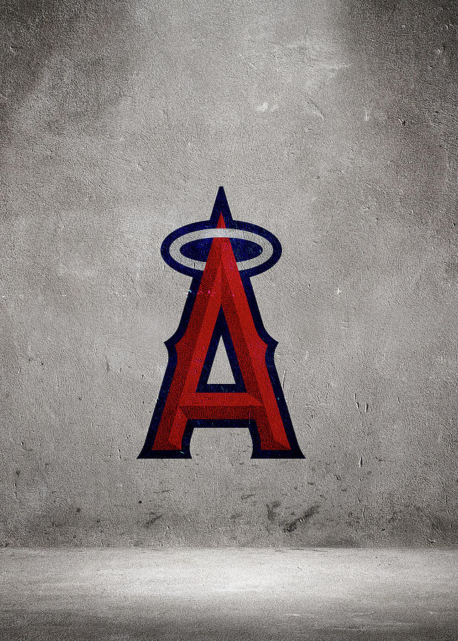 Baseball Art Los Angeles Angels Of Anaheim Drawing by Leith Huber