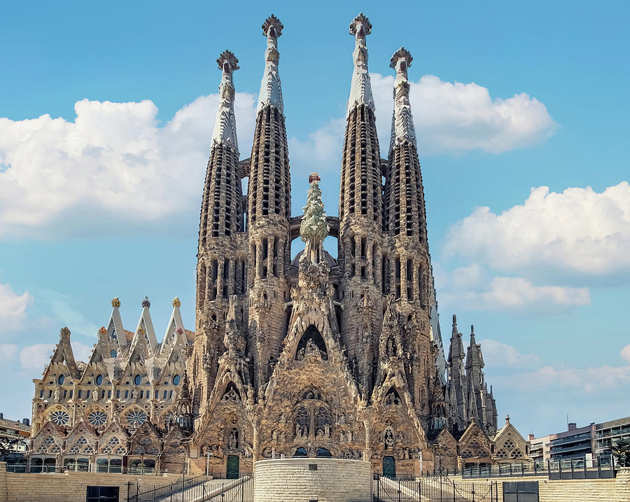 Architecture Photograph - Basilica de la Sagrada Familia  #1 by Manjik Pictures