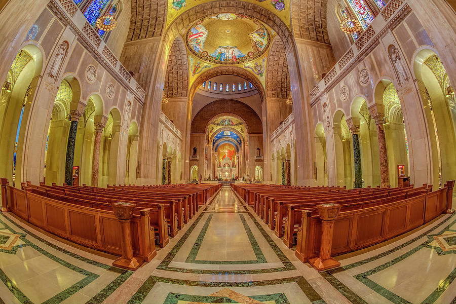 Basilica of the National Shrine of the Immaculate Conception #1 Photograph by Susan Candelario