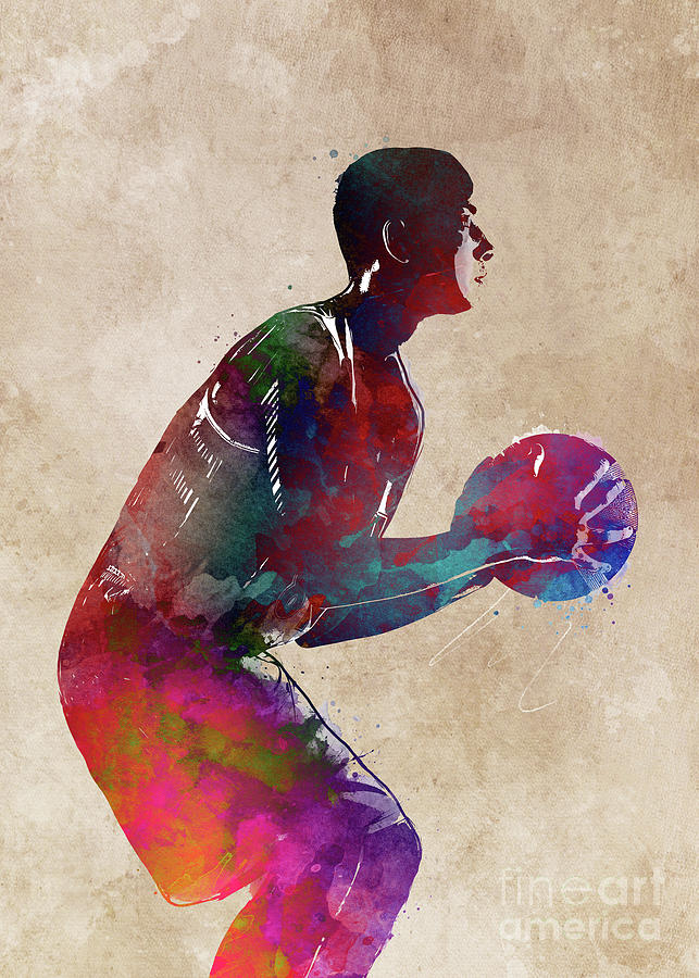Basketball Player #basketball #sport #1 Digital Art by Justyna Jaszke JBJart