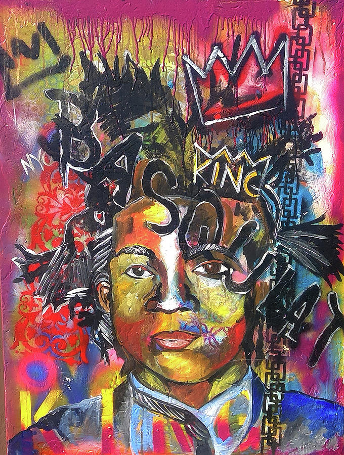 Basquiat #1 Painting by Femme Blaicasso