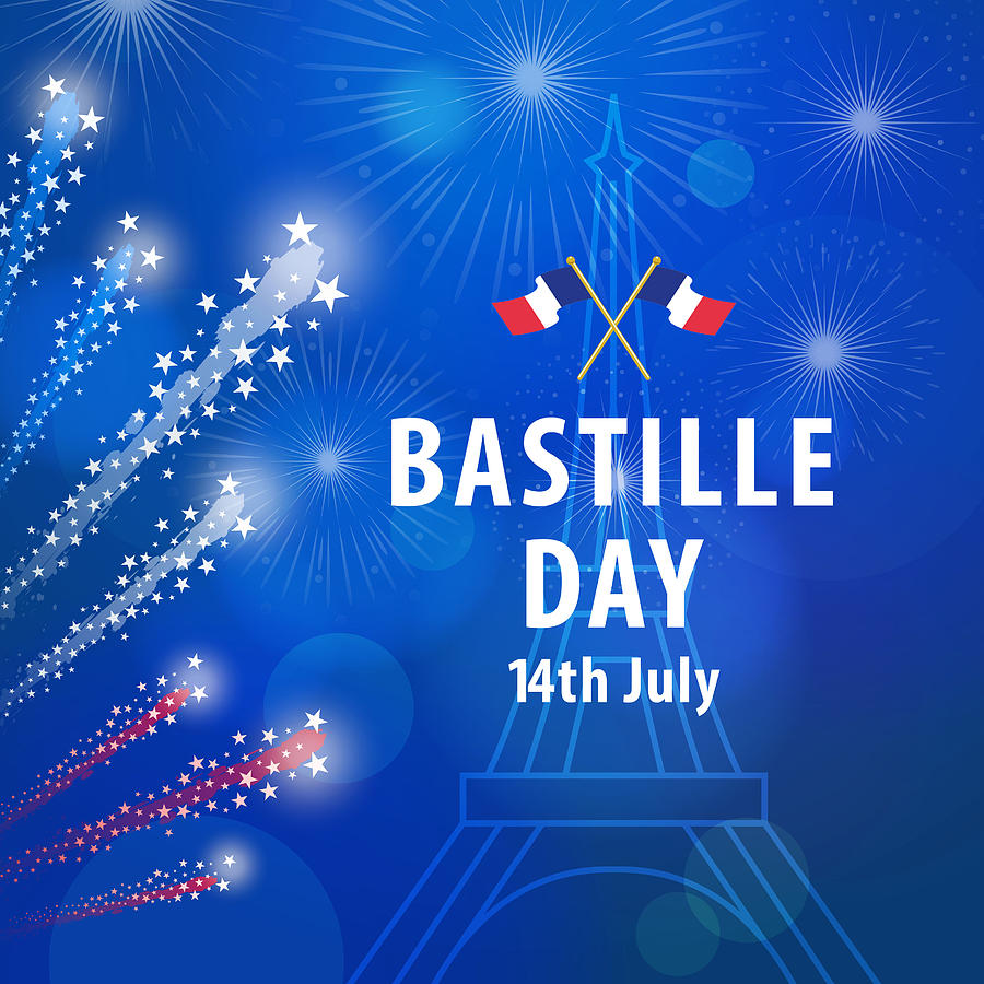 Bastille Day Celebrations In Paris #1 Drawing by Exxorian