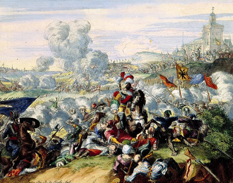 Bataille der Keyserse tegen de Turken int ont setten van Weenen
