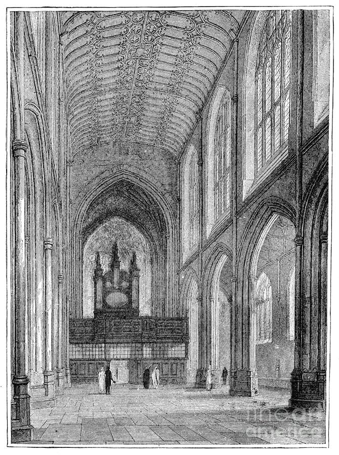 Bath Abbey Church #2 Drawing by Granger
