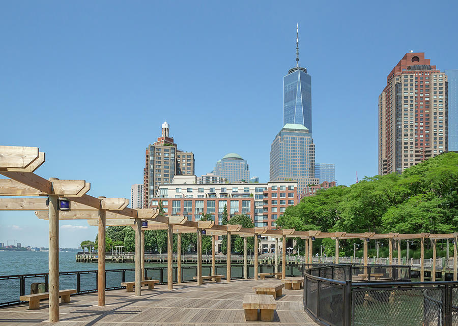 Battery Park City Photograph by Cate Franklyn Battery Park City Photograph by Cate Franklyn