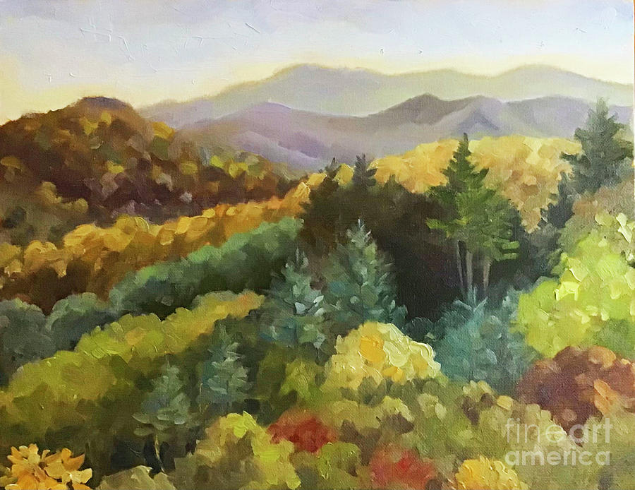 Bauer Ridge Fall #1 Painting by Anne Marie Brown