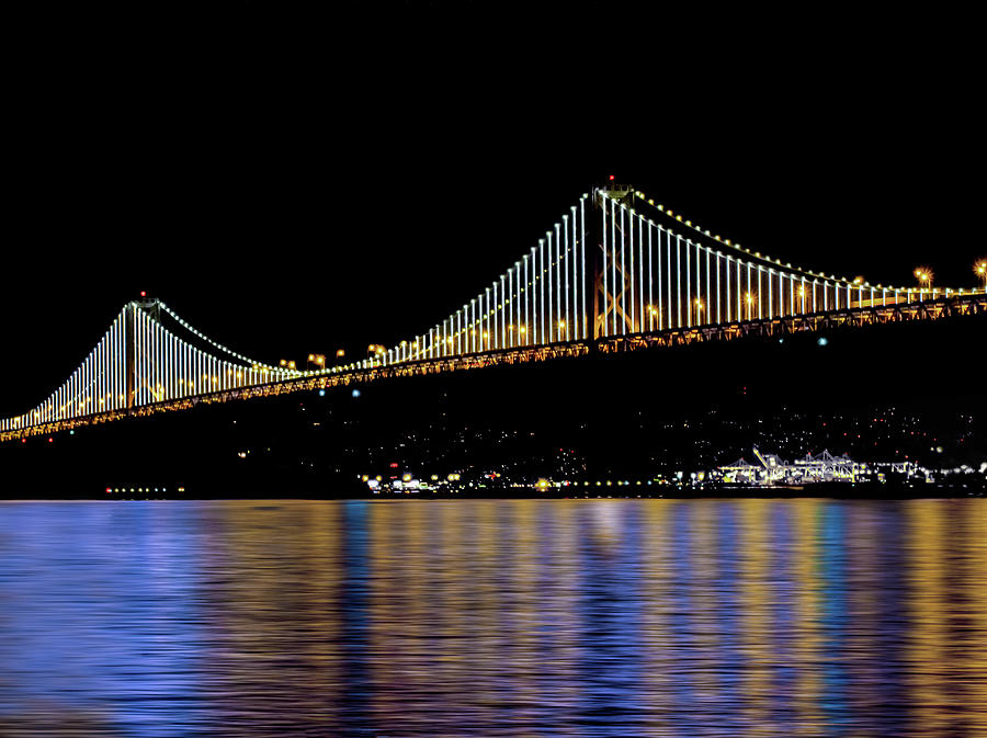 Bay Bridge Lights #2 Photograph by Terry Walsh