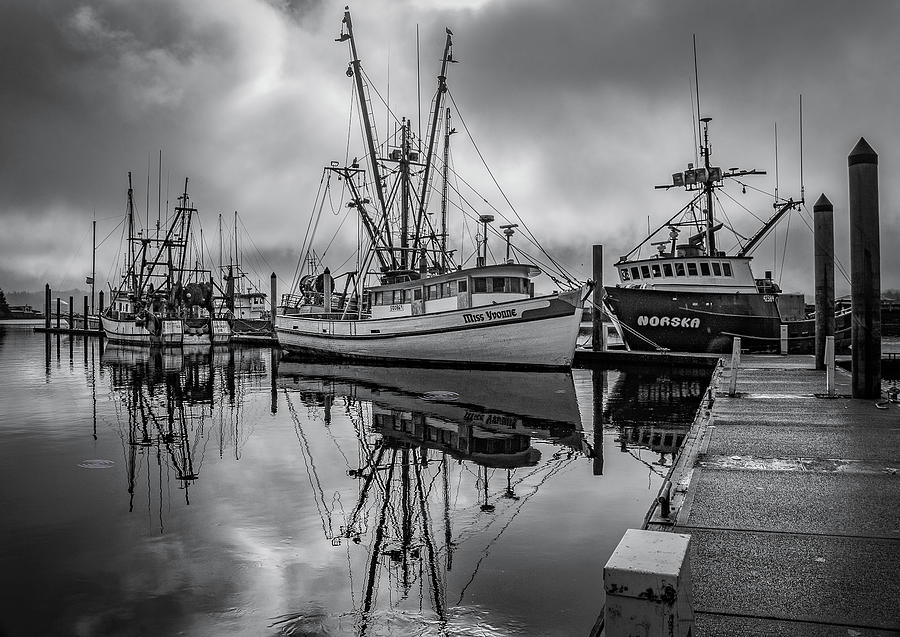 Bay in Black and White #1 Photograph by Bill Posner