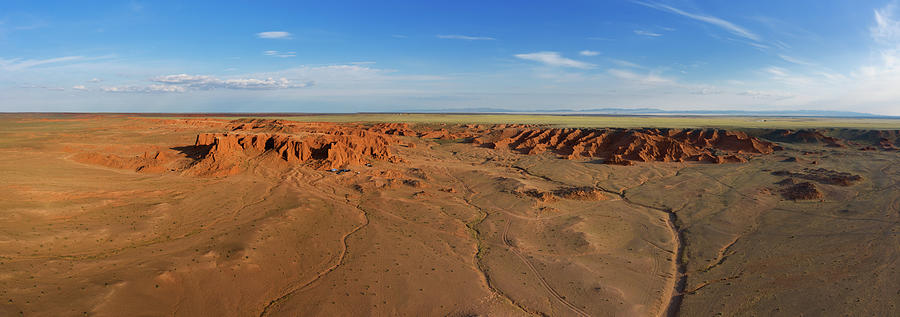 Bayanzag flaming cliffs in Mongolia #1 Photograph by Mikhail Kokhanchikov